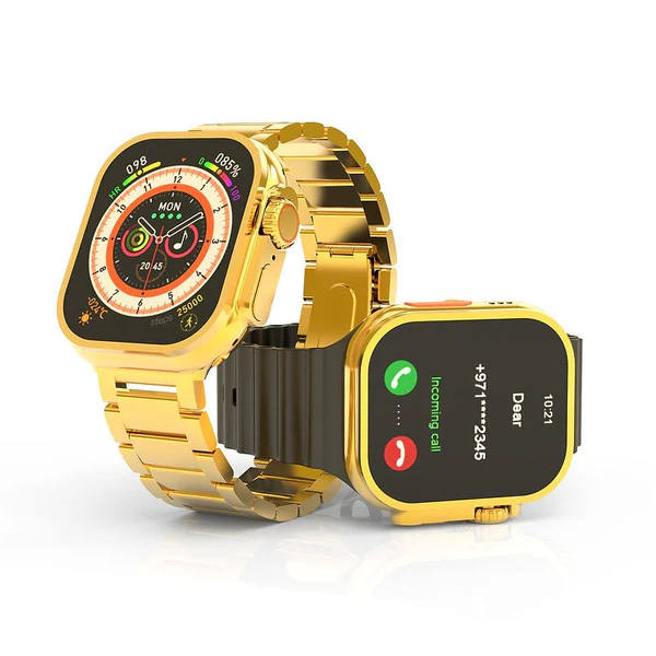 G9 Ultra Pro Smart Watch | Fendior | Golden Edition | 3 Pairs of Straps