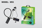 M55 Neckband Bluetooth Earphones with MP3 & SD Card Support